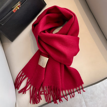 Light Luxury 100% Wool Winter Scarf (35 Colors)