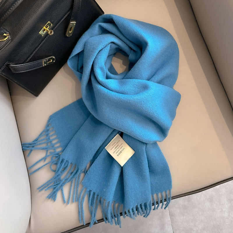 Light Luxury 100% Wool Winter Scarf (35 Colors)