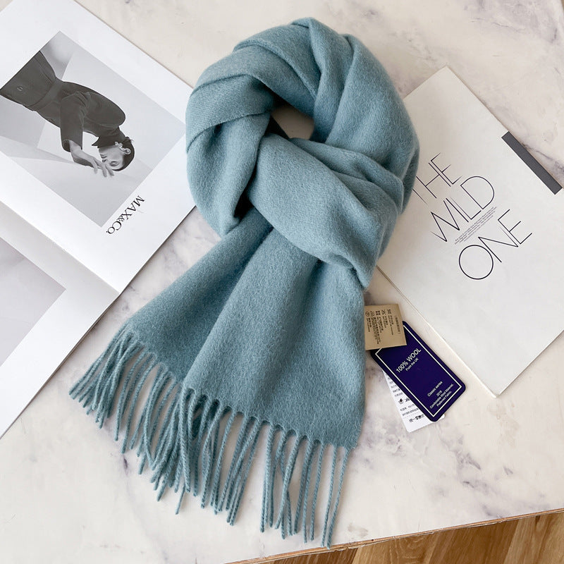 Light Luxury 100% Wool Winter Scarf (35 Colors)
