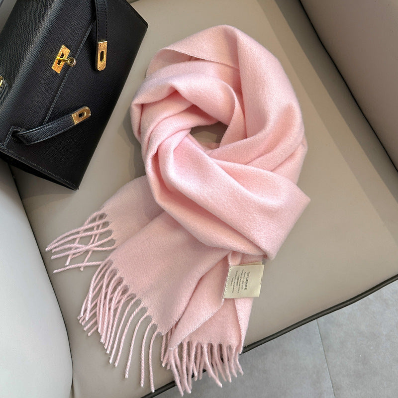 Light Luxury 100% Wool Winter Scarf (35 Colors)