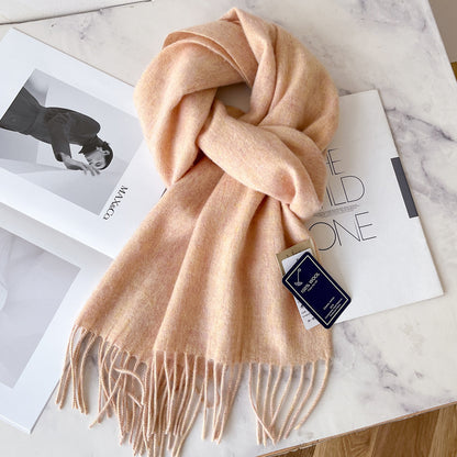 Light Luxury 100% Wool Winter Scarf (35 Colors)