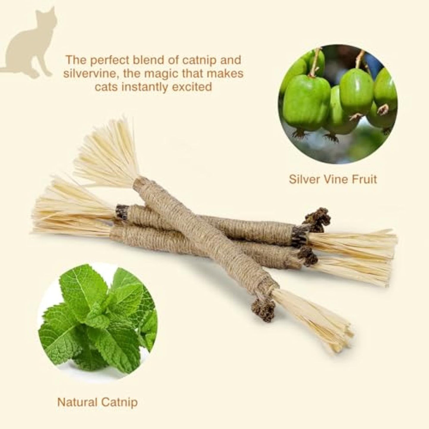 Silvervine Sticks For Cats Chew Toy For Dental Care